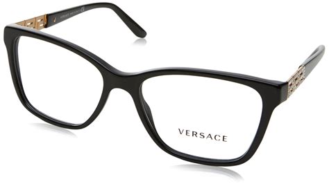 versace black frame glasses|Versace glasses price list.